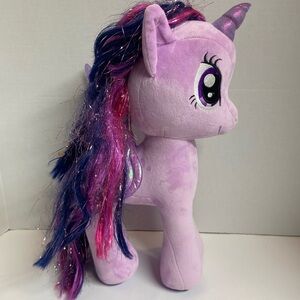 Twilight Sparkles My Little Pony 2015 LARGE PLUSH GLITTER 16” tall EUC!